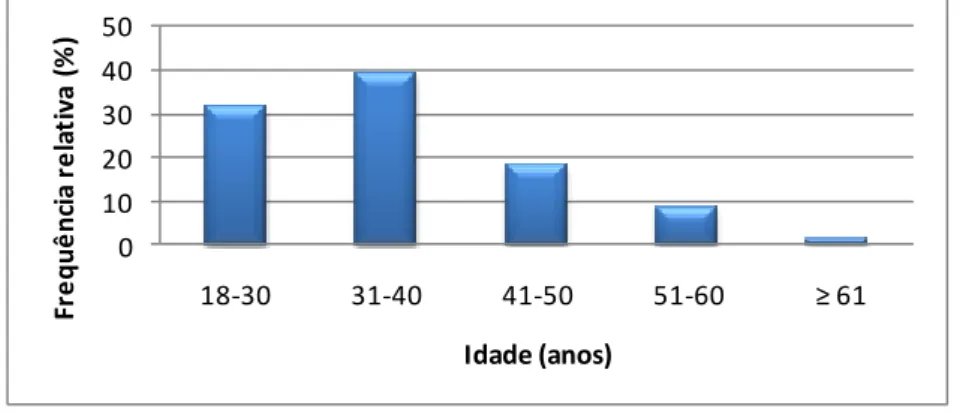 Figura 1. Idade dos inquiridos
