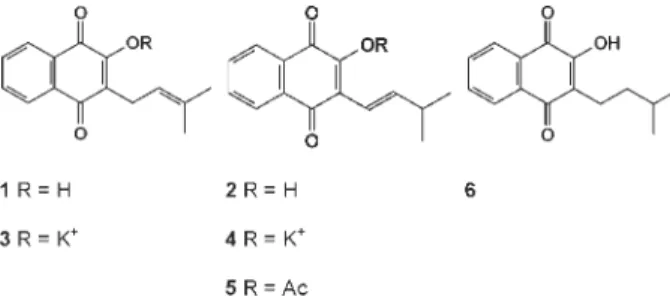 Fig. 1: compounds submitted to the leishmanicidal assays.