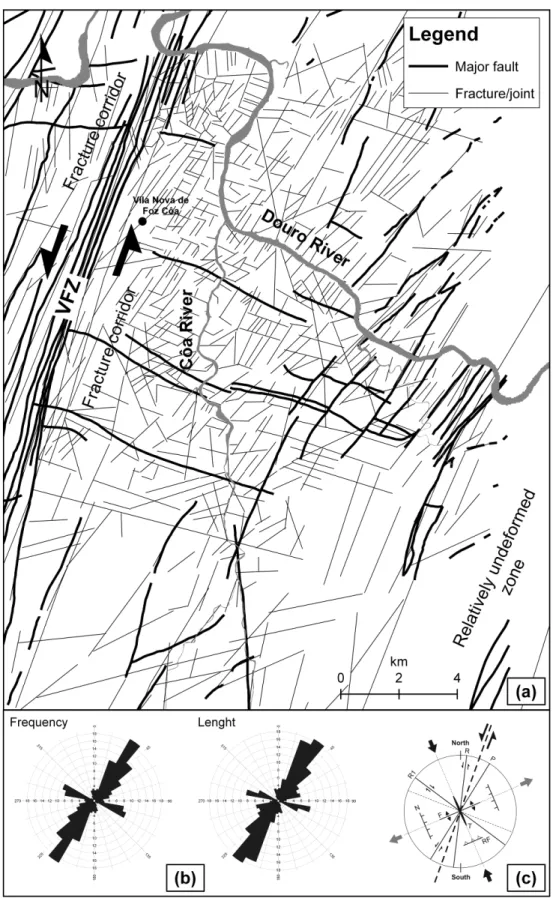 Fig. 3. Lineation map of the study area. The lineations detected by visual interpretation of all the processed Landsat images were  reported