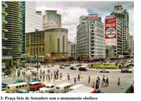 Figura 3: Praça Sete de Setembro sem o monumento obelisco 