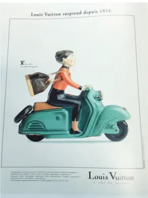 Figura 17 –  Campanha publicitária The spirit of travel, da Louis Vuitton, 1995  