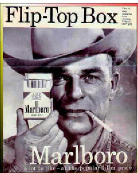 Figura 1: Caubói em comercial de cigarro da Marlboro. 