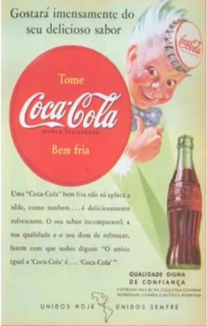 Figura 2: Propaganda da Coca-Cola no Brasil em 1942. 