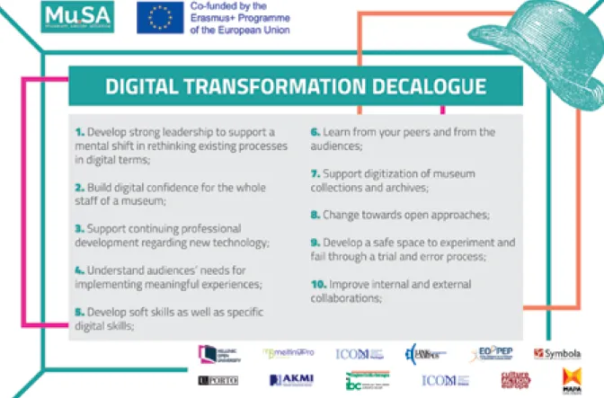 Fig. 5. Digital transformation decalogue. © Mu.SA project