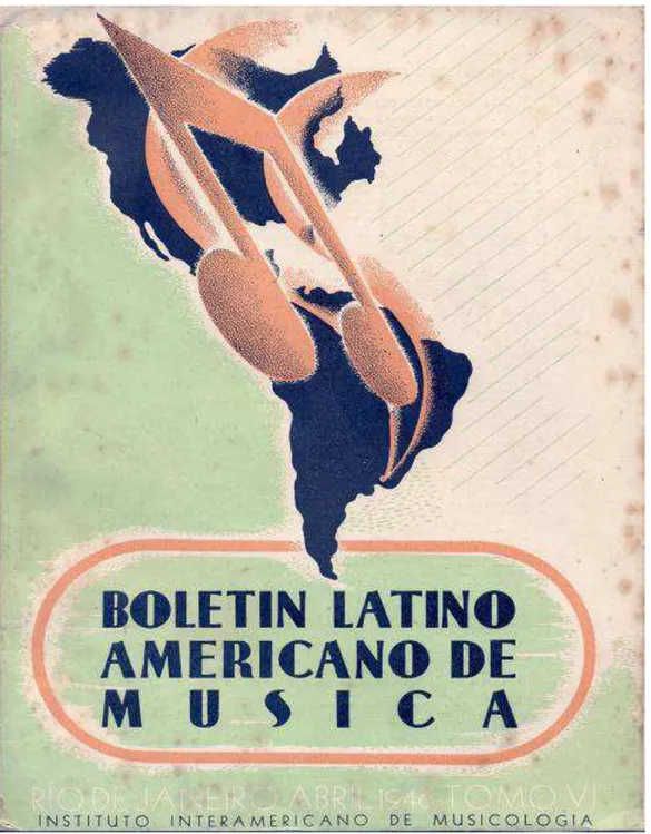 Figura 1  – Capa do Boletin Latino Americano de Música, dedicado ao Brasil  