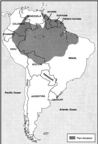 Fig. 1: Pan-Amazon area in South America.