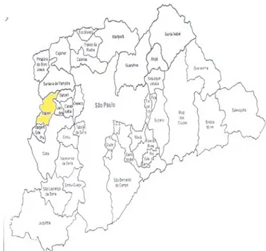 Figura 3 – Localização de Itapevi na Grande São Paulo. 13