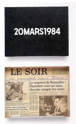 Fig. 10 – Da série Date Painting - 20 MARS 1984 (1984) de On Kawara 