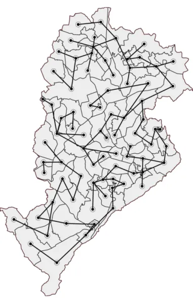 Figure 3.1: Spanning tree built for the Belo Horizonte data
