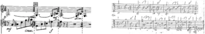 Fig.    4.    Two    music    scores    from    the    set    of    40    real    music    scores    used    on    the  experimental evaluation (detail).