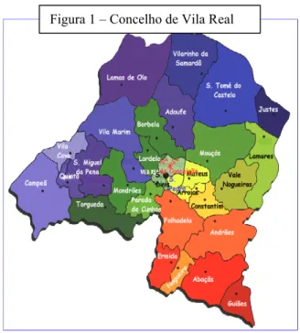 Figura 1 – Concelho de Vila Real