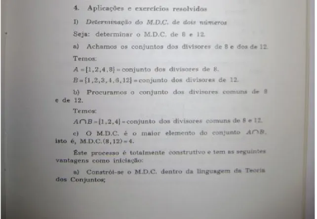 Figura 9: Exercícios sobre operações com conjuntos no livro de Castrucci (1967). 
