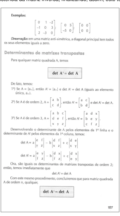 Figura 10 – Abordagem sobre matrizes – Fonte: GOULART, 1999, p.116   