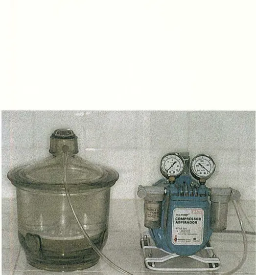 FIGURA 8 -Frasco  acoplado a  wn  compressor-aspirador utilizado  para obtenção  do vácuo