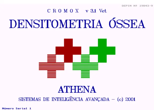 Figura 8.  Tela inicial do Programa Athena – SAI®, que realiza as leituras de  densitometria óptica em imagens radiográficas 