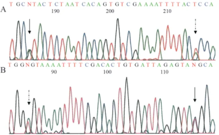 Table 1), while only in one case (patient 1) the father car- car-ried this complex allele (Table 1)