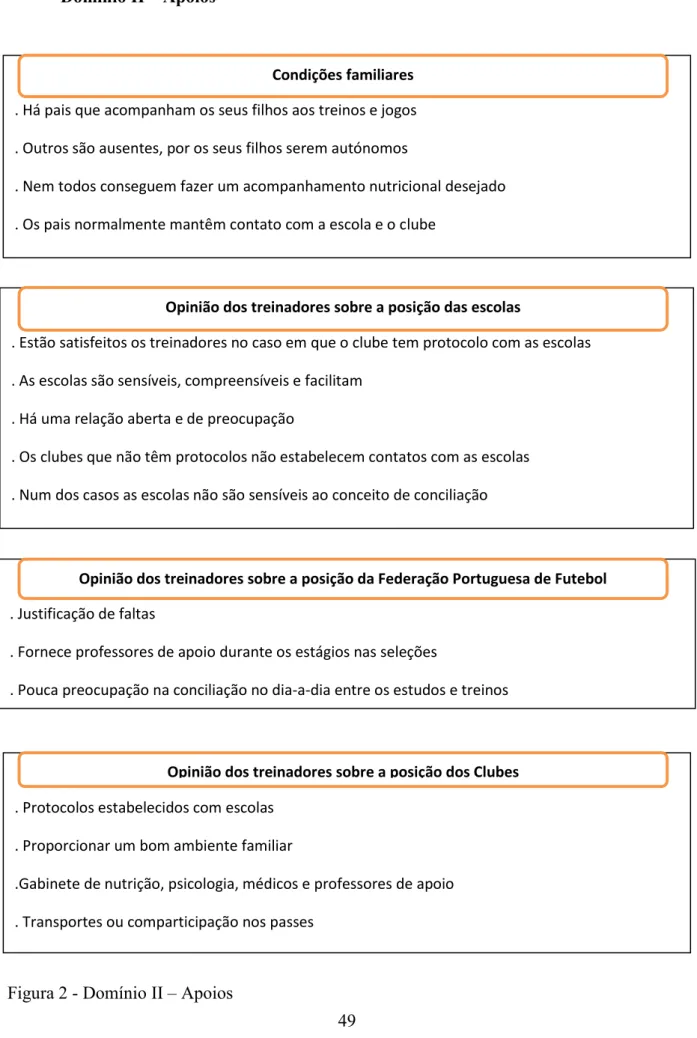 Figura 2 - Domínio II – Apoios 