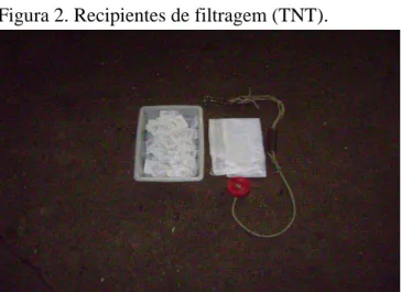 Figura 2. Recipientes de filtragem (TNT). 