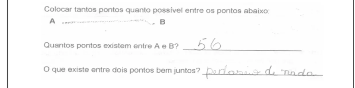 Figura 5.10 :  Protocolo de uma criança referente à atividade 5. 