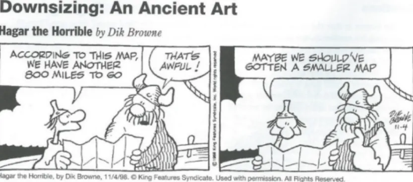 Figure 1. “Hagar The Horrible” comic strip from which the task “Downsizing: An ancient art” was developed  (NCTM, 2013, p