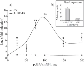 Figure 2 - Luciferase expression induced by the GH expressing vector in tilapia embryos