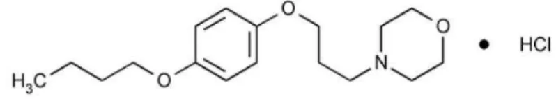 Figura 5: Estrutura química do cloridrato de pramoxina. 