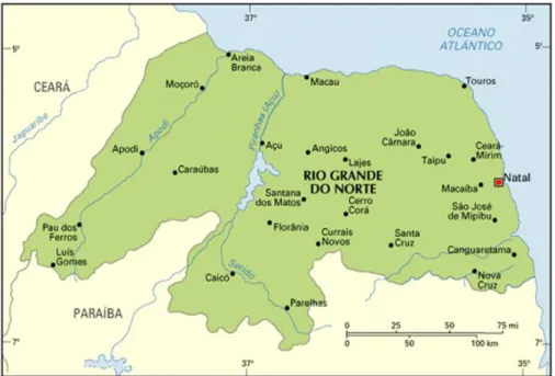 Figura 3 – Mapa Rio Grande do Norte 
