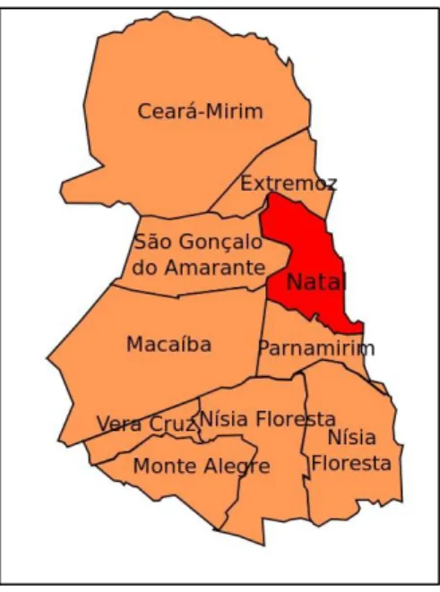 Figura 4 – Mapa região Metropolitana de Natal