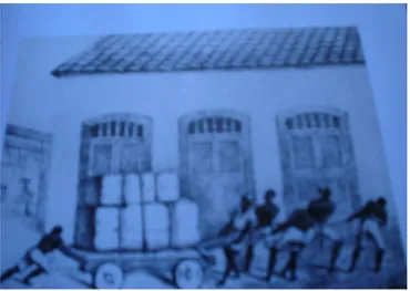 Ilustração 8:Negros carregadores. In:TAVARES. Luis Henrique   Dias Iconografia Baiana do Século XIX  na Biblioteca Nacional.