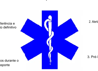 Figura 1 – Ilustração das 6 fases do SIEM e simbolismo da Estrela da Vida 