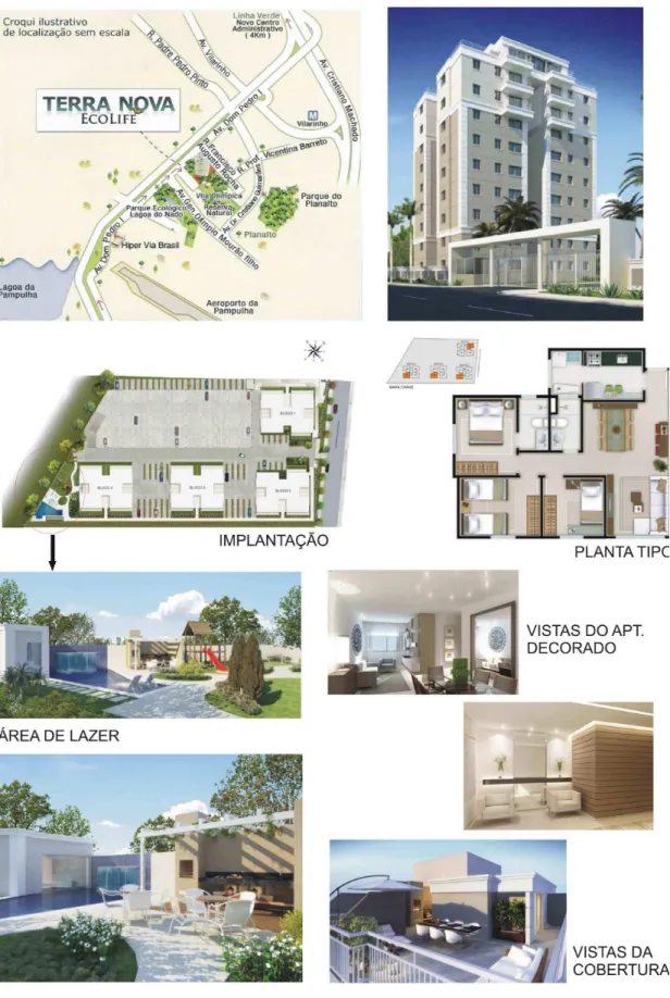 FIGURA  26  -  Divulgação  de  empreendimento  residencial  ofertado  pelo  submercado  empresarial concorrencial na área de estudo 