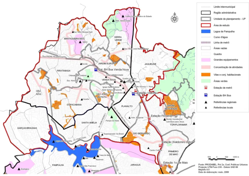 FIGURA 14 – Mapa: Estrutura Urbana da área de estudo  