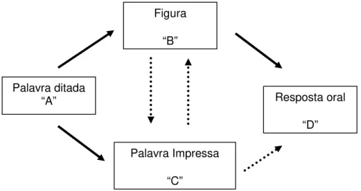 Figura 2 – Esquema das relações ensinadas e emergentes.  