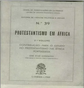 Fig. 12 – Capa da obra Protestantismo em África 