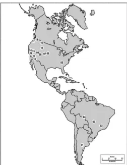 Figure 1 - Map with the location of the conservation units considered in this study.