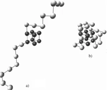 Figure 2 - Structures from sequence [PPPPPPPPHHHHHHHHPPPPP PPP] under the different models