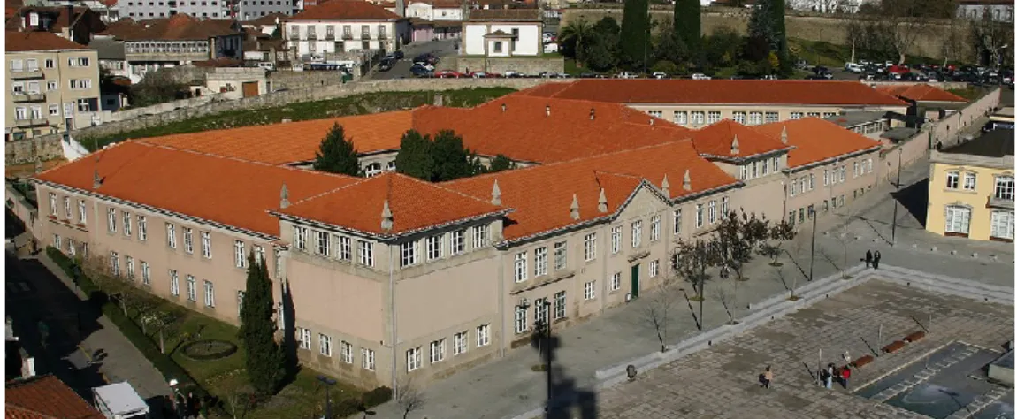 Figura 4- Vista total da Escola Secundária Fernão de Magalhães. Fonte: Internet. 