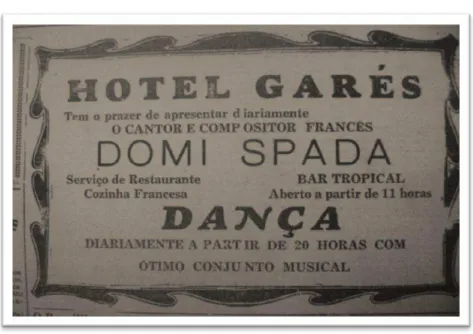 Figura 5: Propaganda do Hotel Garés. 