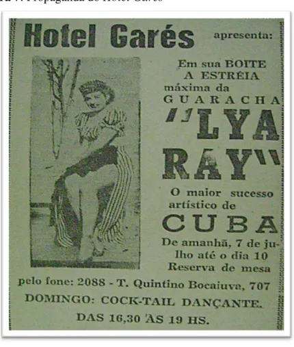 Figura 7: Propaganda do Hotel Garés 