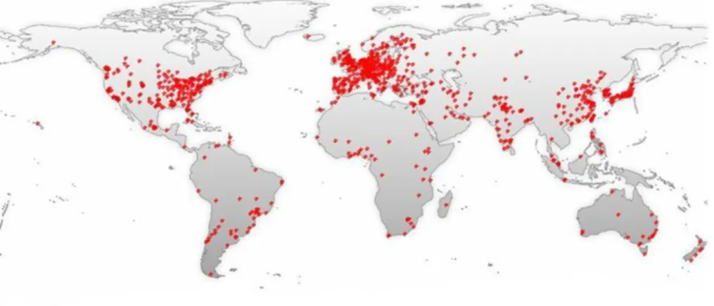 Table 1: Number of papers published with term Big data by countries. 