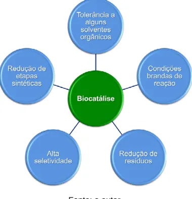 Figura 1 - Principais vantagens da Biocatálise. 