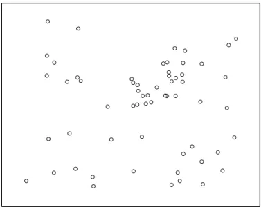 Figure 1.1: Spatial distribution of the observed cases in arbitrary data.