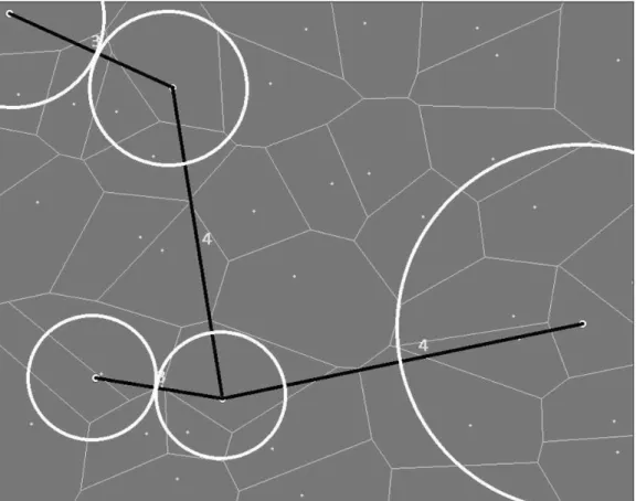 Figure 2.4: The “region of influence” of each individual case in an arbitrary map.