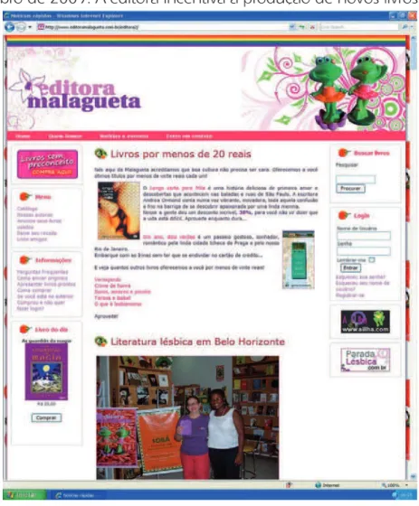 Figura 2 – Portal da Editora Malagueta