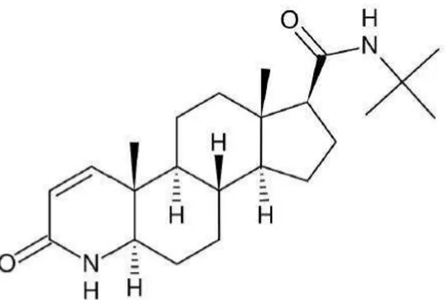 Figura 1: Estrutura química da finasterida 