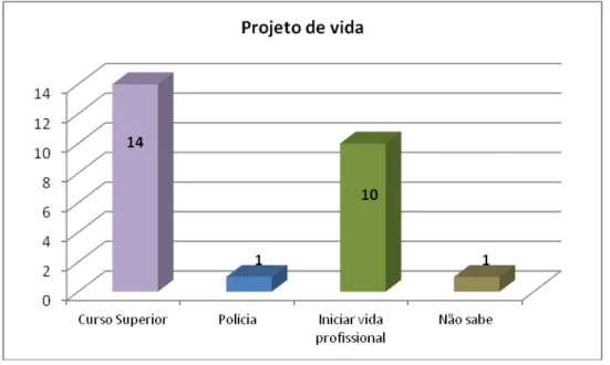 Gráfico 9 – Projeto de vida  3.2.8. ACESSO A COMPUTADOR E INTERNET  