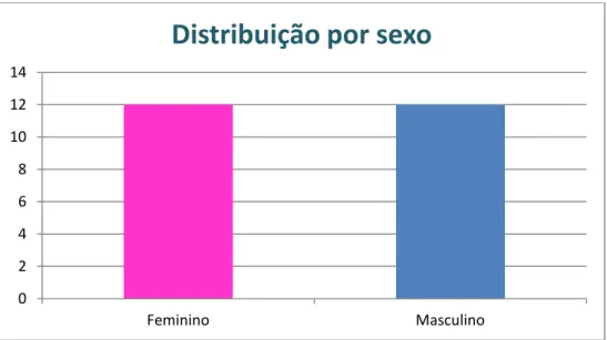 Gráfico 1 - Distribuição por sexo 