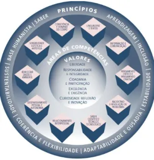 Figura 1. Esquema do documento perfil dos alunos, (Martins et al., 2017, p.11). 