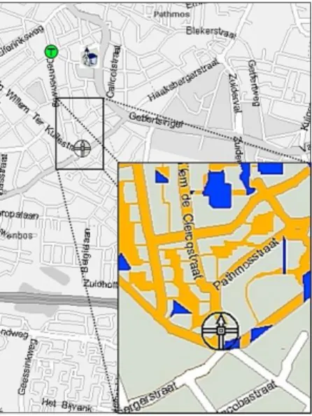 Figure 2-4: Reversed overview + detail mobile map [13]. 