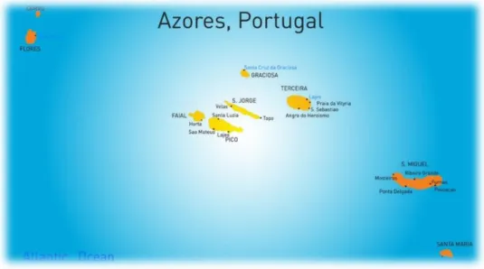 Figura 3 - Mapa da Ilha do Faial 